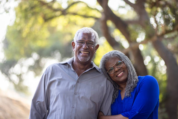istock Senior Black Couple Smiling Together 1339328041