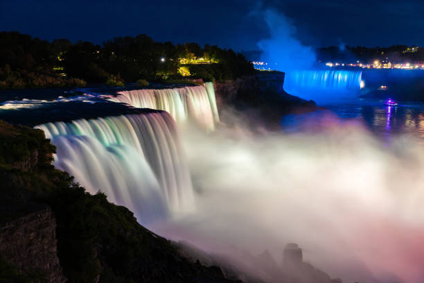 istock American falls, Niagara falls at Night 1339330610