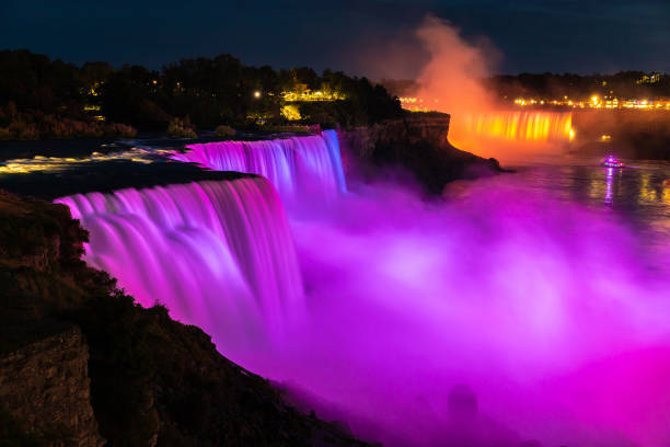 istock American falls, Niagara falls at Night 1339330654
