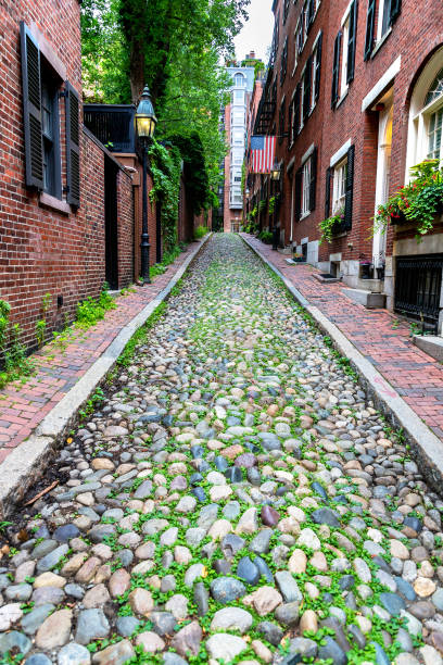 istock Historic Acorn Street in Boston 1339330774