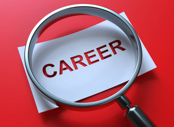 istock Career word on paper 3d render 1339331200