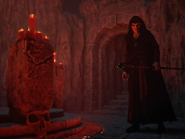istock Vampire in the kingdom of darkness, hell 1339340079