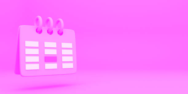 istock Orange Calendar icon 3d render isolated on white background 1339341565