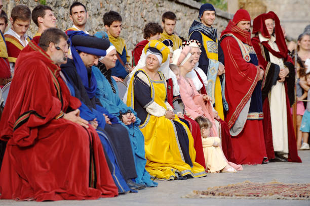 Monteriggioni (SI), Italy - July 11, 2010: The Medieval Festival \