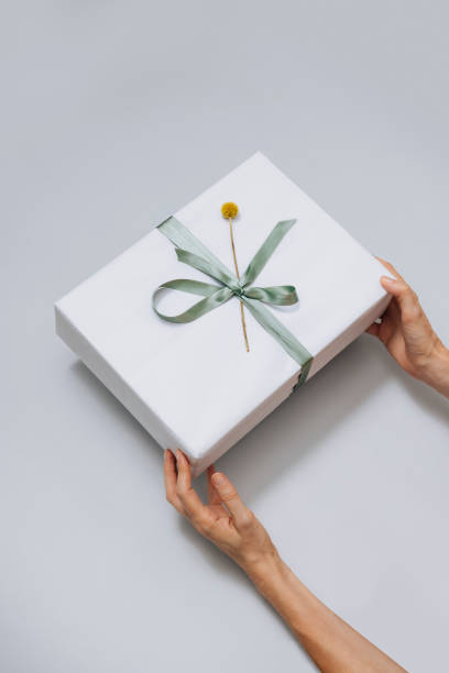 istock Christmas Theme: Female Hands Holding Christmas Present 1339350020