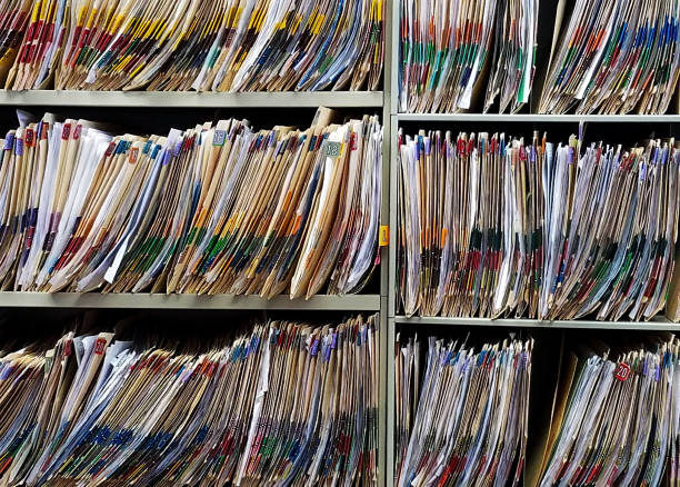 istock Shelves Of File Folders 1339355079