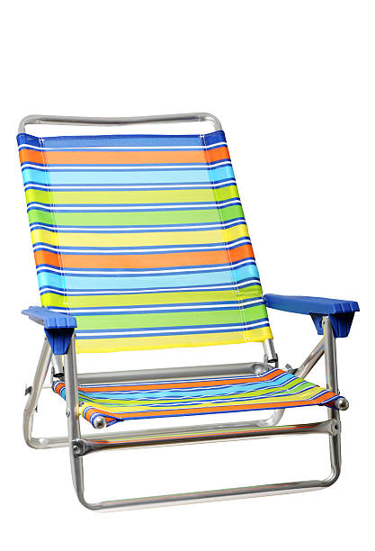 istock Folding Beach Chair Isolated on White Background 133936429