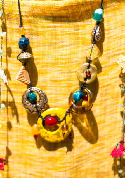 istock Embroidered Mexican Blouse and Dragonfly Necklade 1339367031