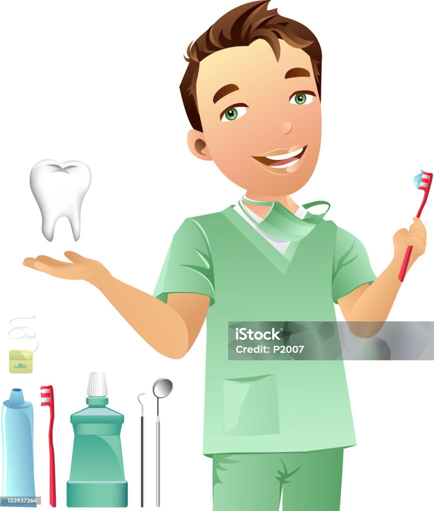 Dentista - Royalty-free Cuidados de Saúde e Medicina arte vetorial