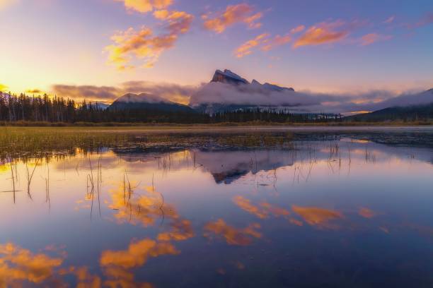 istock Bright Summer Sunrise At Vermilion Lakes 1339375536