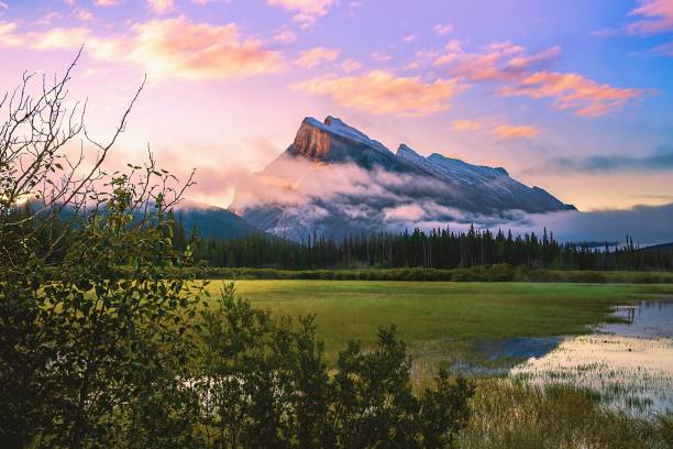 Bright Morning Views At Vermilion Lakes