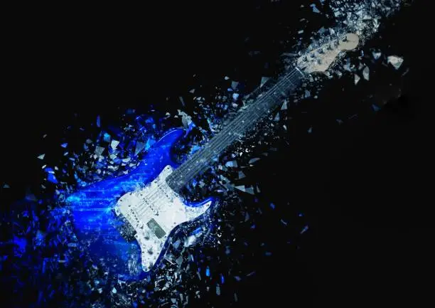 Photo of Abstract guitar illustration