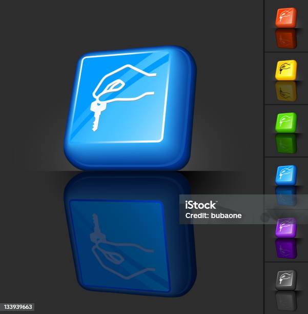Key 3d Button House Key 3d Button Design Stock Illustration - Download Image Now ...