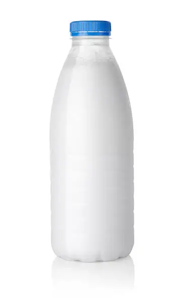 Photo of Plastic bottle of milk Path