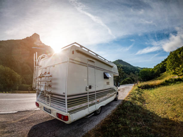 istock RV Camper - Fill your vacation, travel by caravan 1339397985
