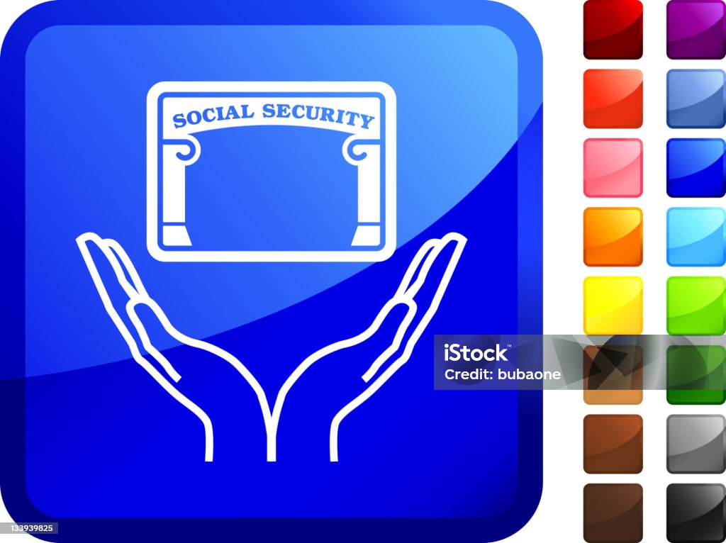 Protezione di sicurezza sociale di internet, arte vettoriale royalty-free - arte vettoriale royalty-free di Icona