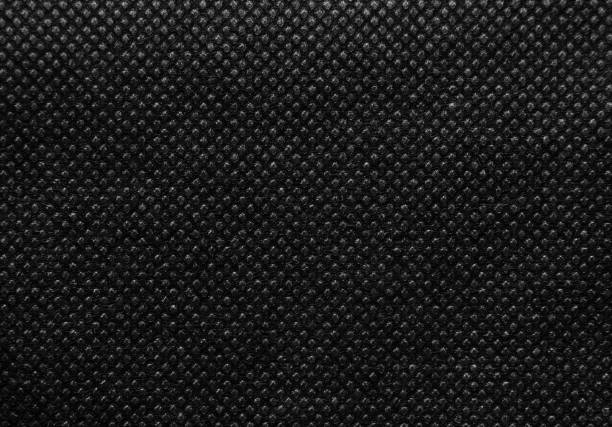 istock Black texture background of nonwoven fabric 1339399842