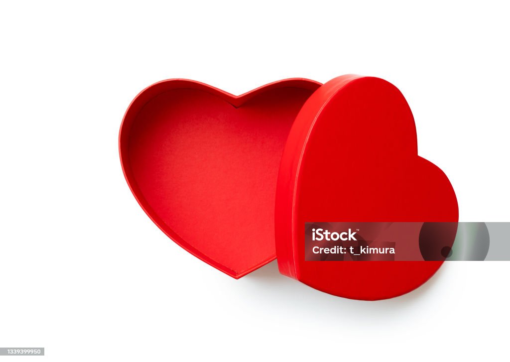 Heart shaped box Box - Container Stock Photo