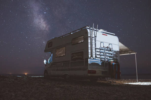 istock RV Camper - Fill your vacation, travel by caravan 1339400008