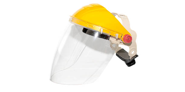 istock Face shield to protect face and eyes from dust, mist, bacteria, and viruses 1339406437