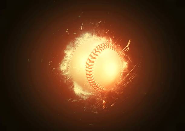 istock Artistic baseball ball illustration 1339409691