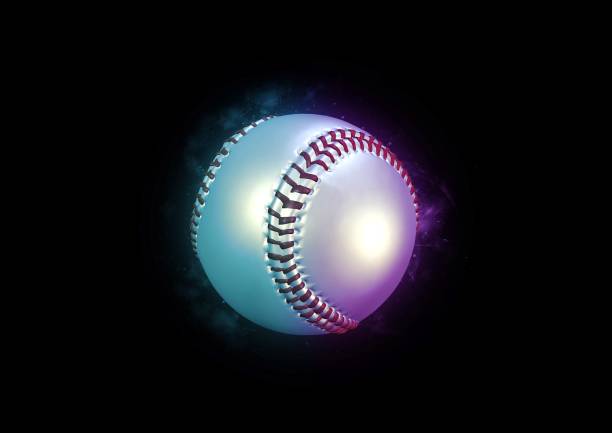 istock Artistic baseball ball illustration 1339409692