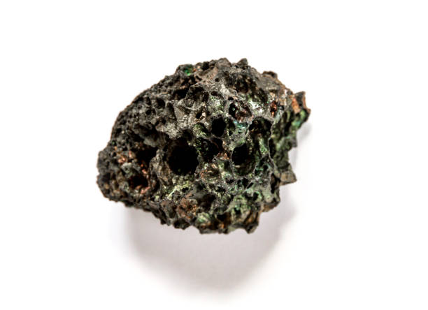 istock Lava rock on a white background 1339410597