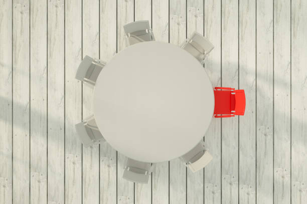 istock Meeting Table with Chairs, Leadership Manager Concept 1339410848