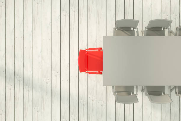 istock Meeting Table with Chairs, Leadership Manager Concept 1339410885