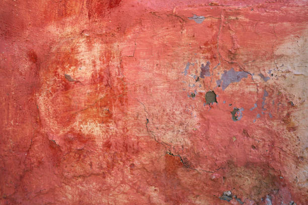 istock wall grunge cracked texture in pink and salmon 1339410946