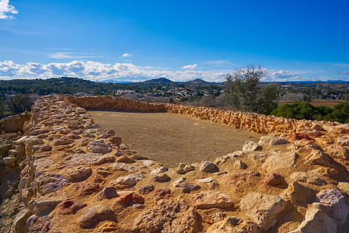 Iberians ruins in Vallesa of Paterna of Spain from before Christ called Lloma de Betxi