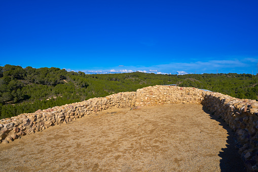 Iberians ruins in Vallesa of Paterna of Spain from before Christ called Lloma de Betxi