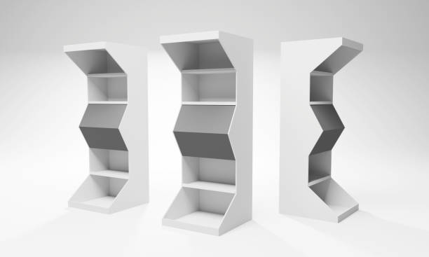 istock Blank POS Advertising Floor Rack or Stand. 1339414835