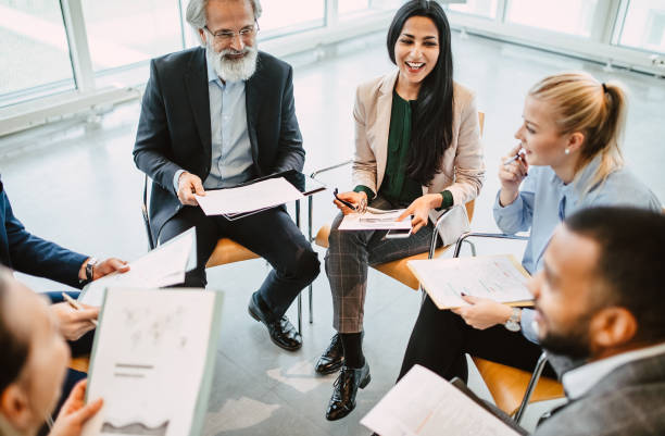 istock Business people having a meeting 1339417295