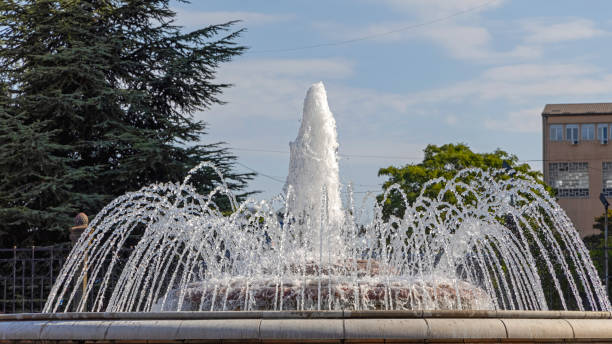 istock Round Water Fountain 1339423562