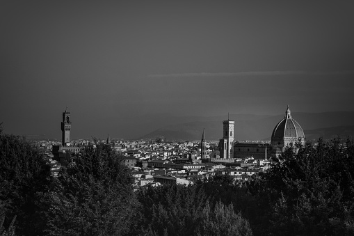 A panoramic shot of Florence dome cathedral