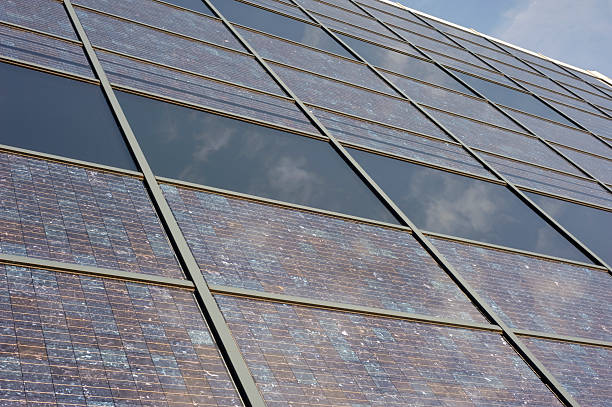 Solar Building Facade stock photo