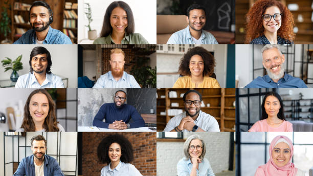 istock Video meeting online for office employees working remotely 1339427813