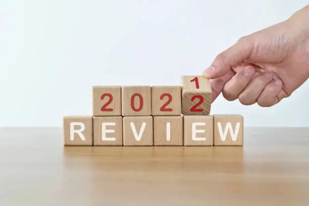 Photo of Hand turning  blocks from 2021 to 2022 with review text