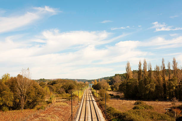 Railway Landscape stock photo