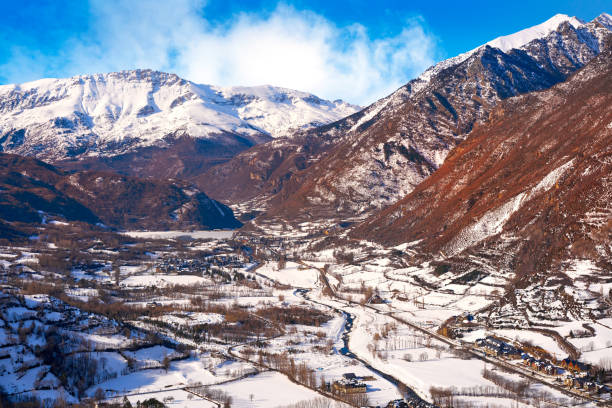 istock Benasque village aerial in Huesca Pyrenees Spain 1339440167