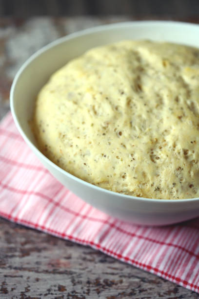istock Yeast dough in a bowl. 1339446408