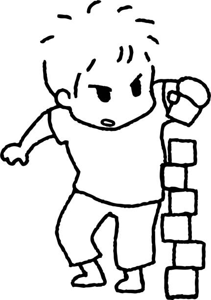 Block Stacking Drawing 30+ Baby Blocks Stacking Stock Illustrations, Royalty-Free Vector ...
