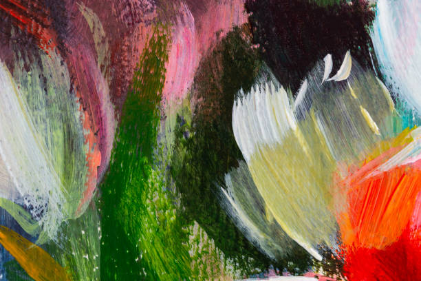 istock Multi-colored oil painting. Abstract artistic bright background 1339453470