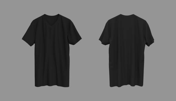 istock Blank t-shirt jersey mockup in front and back views 1339453700