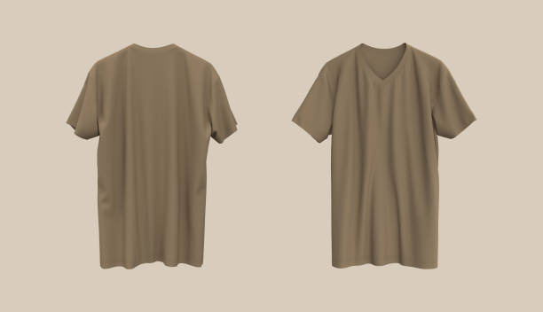istock men's short-sleeve t-shirt mockup in front, and back views 1339453729