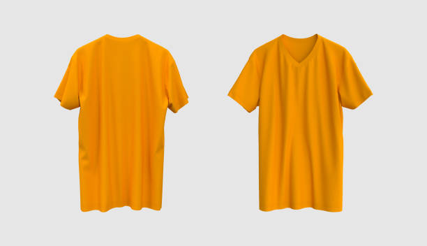 istock men's short-sleeve t-shirt mockup in front, and back views 1339453745