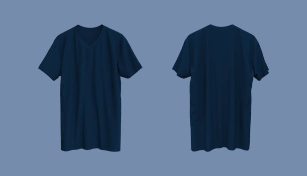 istock men's short-sleeve t-shirt mockup in front, and back views 1339453754