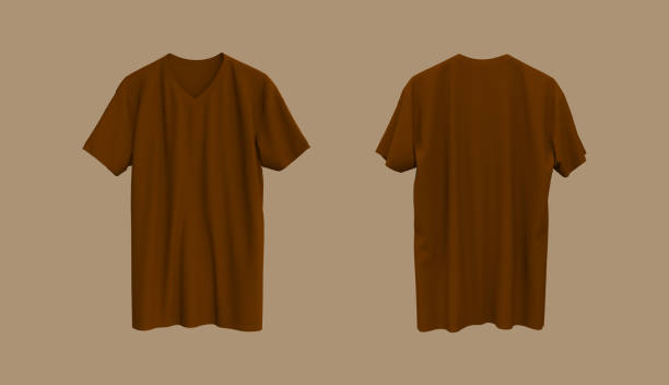 istock men's short-sleeve t-shirt mockup in front, and back views 1339454740