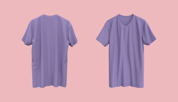istock men's short-sleeve t-shirt mockup in front, and back views 1339454832
